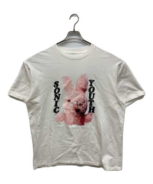Insonnia project（インソニア プロジェクト）Insonnia project (インソニア プロジェクト) SONIC YOUTH MK BUNNY TEE　プリントTシャツ　半袖カットソー ホワイト サイズ:2の古着・服飾アイテム