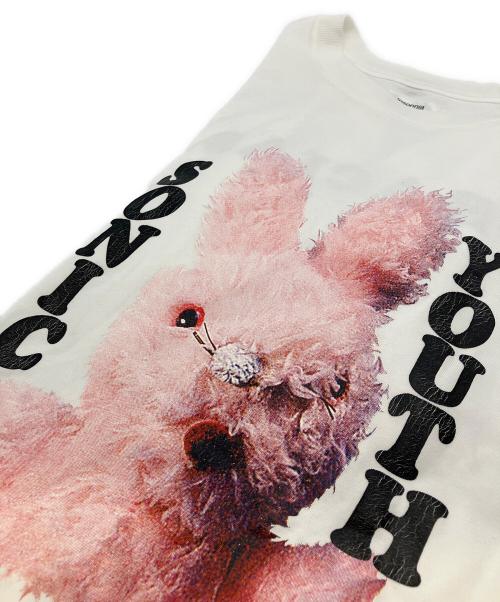 Insonnia project（インソニア プロジェクト）Insonnia project (インソニア プロジェクト) SONIC YOUTH MK BUNNY TEE　プリントTシャツ　半袖カットソー ホワイト サイズ:2の古着・服飾アイテム