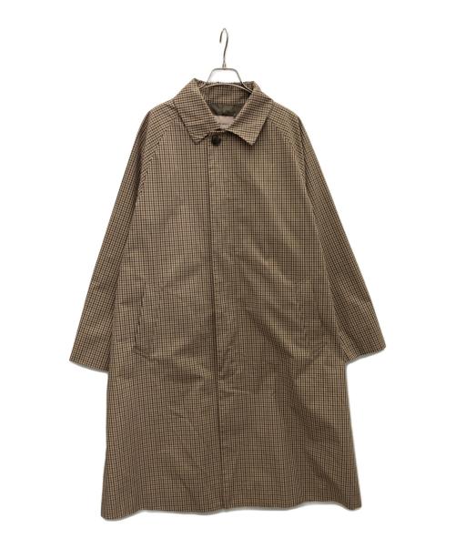 BEAMS Lights（ビームスライト）BEAMS Lights (ビームスライト) ハイカウントウェザークロスステンカラーコート ブラウン サイズ:Mの古着・服飾アイテム