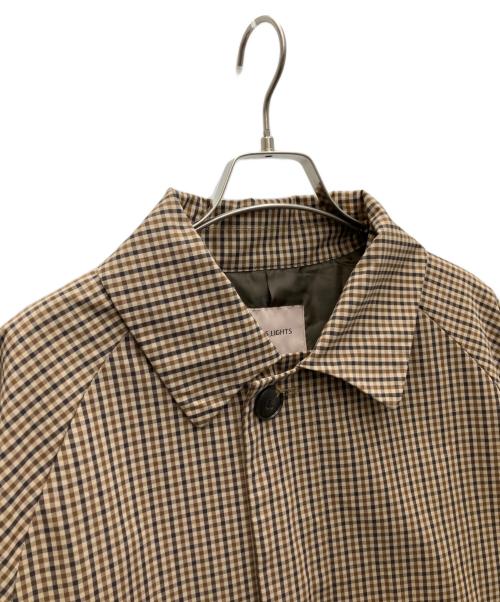 BEAMS Lights（ビームスライト）BEAMS Lights (ビームスライト) ハイカウントウェザークロスステンカラーコート ブラウン サイズ:Mの古着・服飾アイテム