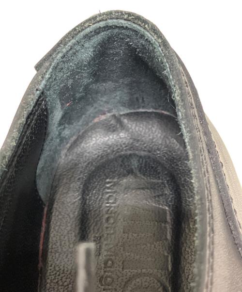 MM6 Maison Margiela（エムエムシックスメゾンマルジェラ）MM6 Maison Margiela (エムエムシックスメゾンマルジェラ) メタルトゥレッザーシューズ ブラック サイズ:36の古着・服飾アイテム