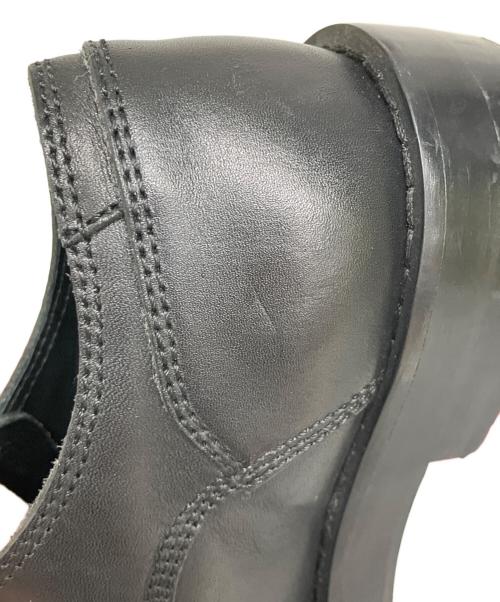 MM6 Maison Margiela（エムエムシックスメゾンマルジェラ）MM6 Maison Margiela (エムエムシックスメゾンマルジェラ) メタルトゥレッザーシューズ ブラック サイズ:36の古着・服飾アイテム