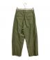 LOEFF (ロエフ) タックパンツ　コットンナイロンパンツ カーキ サイズ:1：5000円
