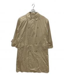 ATON（エイトン）の古着「YARN DYE TWILL トレンチコート」｜ベージュ