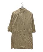 ATONエイトン）の古着「YARN DYE TWILL トレンチコート」｜ベージュ