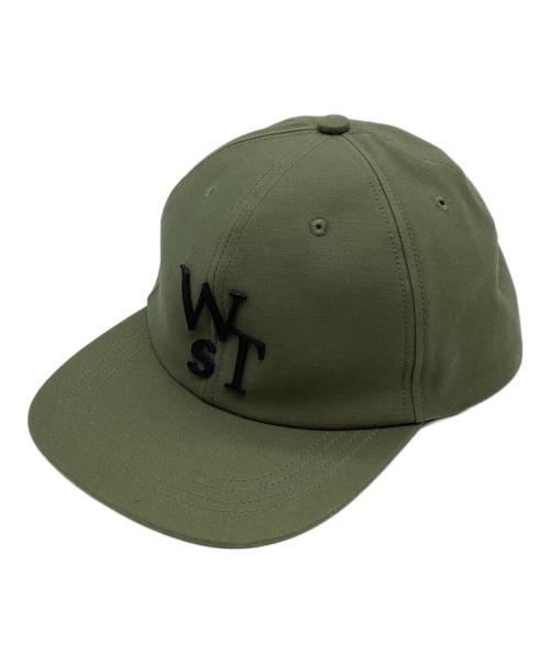 WTAPS（ダブルタップス）WTAPS (ダブルタップス) sacai (サカイ) Cotton Back Satin Cap カーキの古着・服飾アイテム