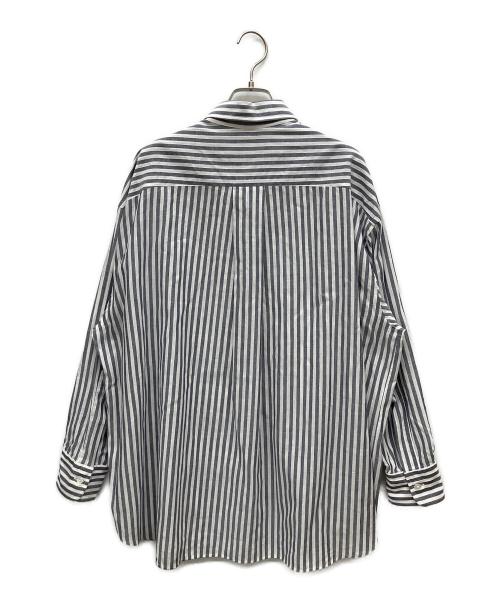 Couture d'adam（クチュールドアダム）Couture d'adam (クチュールドアダム) ストライプシャツ ホワイト×グレー サイズ:38の古着・服飾アイテム