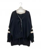 LE PHILル フィル）の古着「オーバーサイズカーディガン」｜ブラック