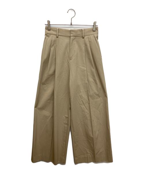 EVERYDAY I LIKE.（エヴリデイ アイ ライク）EVERYDAY I LIKE. (エヴリデイ アイ ライク) Cotton ワイドパンツ　コットンワイドパンツ ベージュ サイズ:34の古着・服飾アイテム