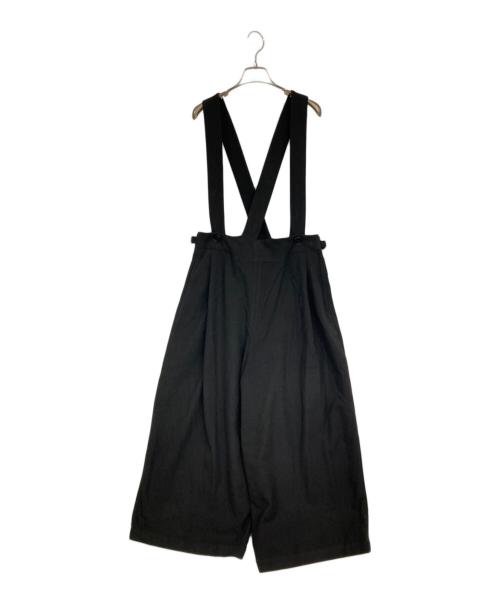 plantation（プランテーション）plantation (プランテーション) ソフトツイルストレッチ/サスペンダーパンツ ブラック サイズ:Mの古着・服飾アイテム