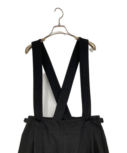 plantation（プランテーション）plantation (プランテーション) ソフトツイルストレッチ/サスペンダーパンツ ブラック サイズ:Mの古着・服飾アイテム