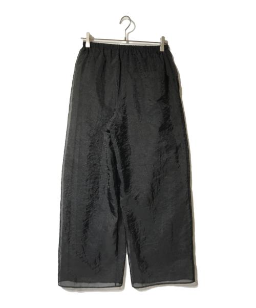 FRAMeWORK（フレームワーク）FRAMeWORK (フレームワーク) ヴィンテージオーガンジー2wayワイドパンツ ブラック サイズ:36の古着・服飾アイテム