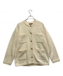 JOURNAL STANDARD relume（ジャーナルスタンダード レリューム）の古着「TWEEDY KNITジャケット」｜アイボリー