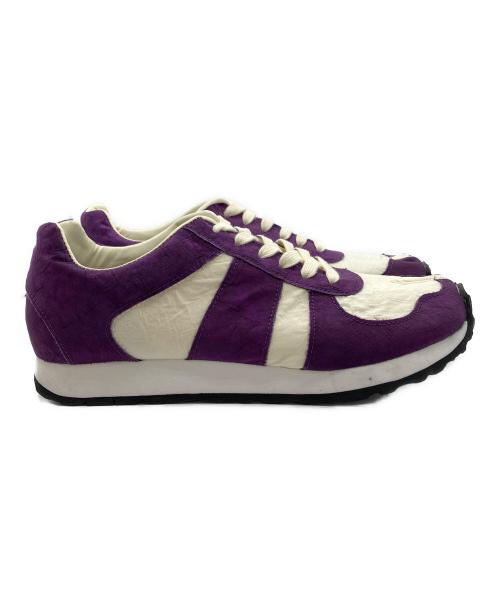TABITO（タビト）tabito (タビト) REBIRTH PROJECT (リバースプロジェクト) 足袋ジャーマントレーナー ローカット パープル サイズ:7.5の古着・服飾アイテム