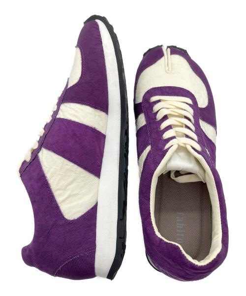 TABITO（タビト）tabito (タビト) REBIRTH PROJECT (リバースプロジェクト) 足袋ジャーマントレーナー ローカット パープル サイズ:7.5の古着・服飾アイテム
