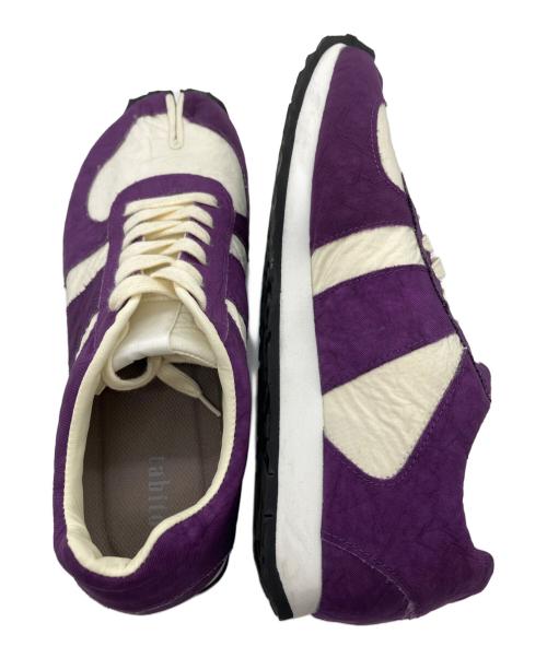 TABITO（タビト）tabito (タビト) REBIRTH PROJECT (リバースプロジェクト) 足袋ジャーマントレーナー ローカット パープル サイズ:7.5の古着・服飾アイテム
