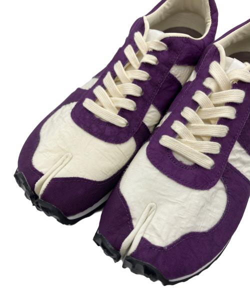TABITO（タビト）tabito (タビト) REBIRTH PROJECT (リバースプロジェクト) 足袋ジャーマントレーナー ローカット パープル サイズ:7.5の古着・服飾アイテム