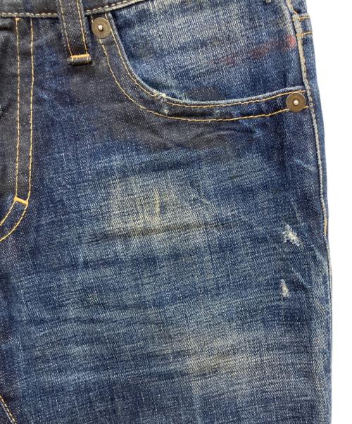 DSQUARED2（ディースクエアード）DSQUARED2 (ディースクエアード) COAL MINER BIKER JEAN　ダメージ加工ストレートデニムパンツ サイズ:44の古着・服飾アイテム