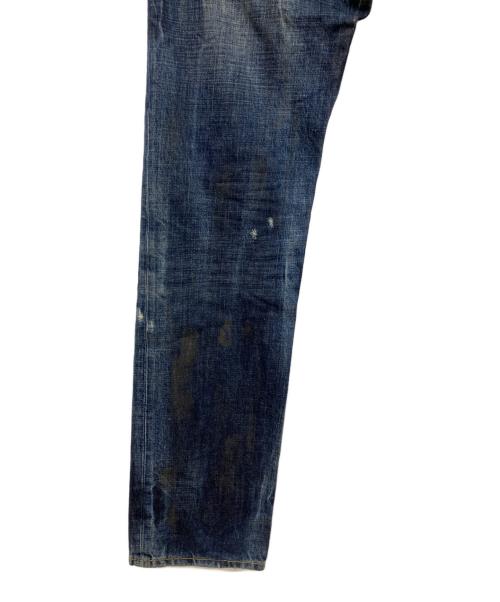 DSQUARED2（ディースクエアード）DSQUARED2 (ディースクエアード) COAL MINER BIKER JEAN　ダメージ加工ストレートデニムパンツ サイズ:44の古着・服飾アイテム