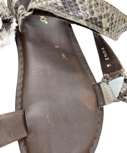 Caminando（カミナンド）Caminando (カミナンド) サンダル ブラウン サイズ:6の古着・服飾アイテム