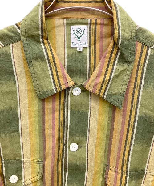 South2 West8（サウスツー ウエストエイト）south2 west8 (サウスツー ウエストエイト) Smokey Shirt カーキ サイズ:Lの古着・服飾アイテム