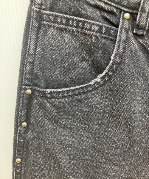 Spick and Span（スピック＆スパン）Spick and Span (スピック＆スパン) 5 1/2 FLARE-LINE STUDS DENIM　フレアラインスタッズデニムパンツ　 ブラック サイズ:W27の古着・服飾アイテム