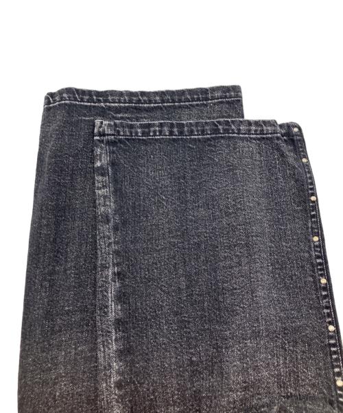 Spick and Span（スピック＆スパン）Spick and Span (スピック＆スパン) 5 1/2 FLARE-LINE STUDS DENIM　フレアラインスタッズデニムパンツ　 ブラック サイズ:W27の古着・服飾アイテム