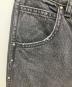 中古・古着 Spick and Span (スピック＆スパン) 5 1/2 FLARE-LINE STUDS DENIM　フレアラインスタッズデニムパンツ　 ブラック サイズ:W27：4000円
