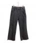 Spick and Span（スピック＆スパン）の古着「5 1/2 FLARE-LINE STUDS DENIM　フレアラインスタッズデニムパンツ　」｜ブラック