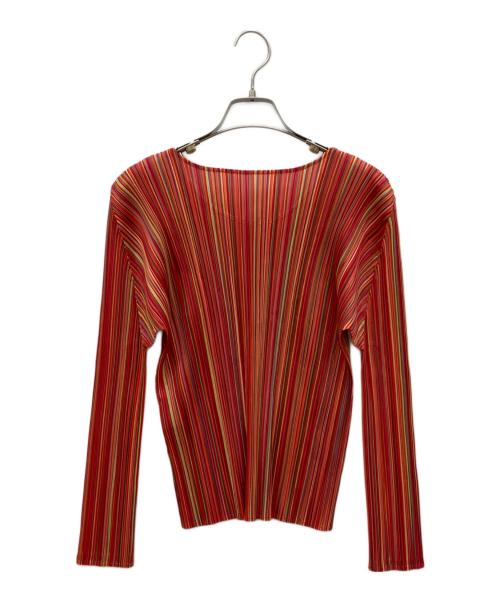 PLEATS PLEASE（プリーツプリーズ）PLEATS PLEASE (プリーツプリーズ) カットソー レッド サイズ:3の古着・服飾アイテム