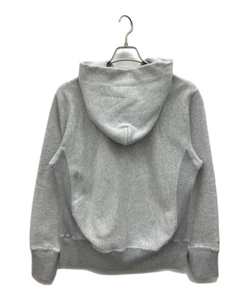 Champion REVERSE WEAVE（チャンピオン リバース ウィーブ）Champion REVERSE WEAVE (チャンピオン リバース ウィーブ) RHC Ron Herman (アールエイチシー ロンハーマン) ダメージ加工プルオーバーパーカー グレー サイズ:Sの古着・服飾アイテム