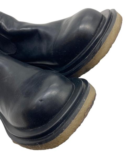 TODAYFUL（トゥデイフル）TODAYFUL (トゥデイフル) Leather Middle Boots レザーミドルブーツ ブラック サイズ:実寸参照の古着・服飾アイテム