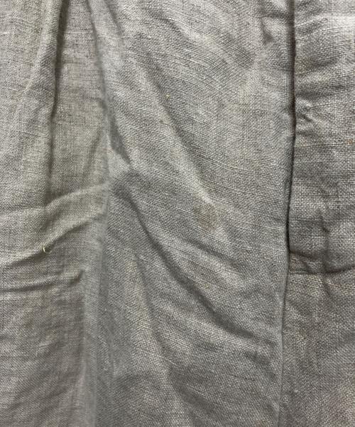 confect（コンフェクト）confect (コンフェクト) ブラックリネンキャンバス2タック ベージュ サイズ:4の古着・服飾アイテム