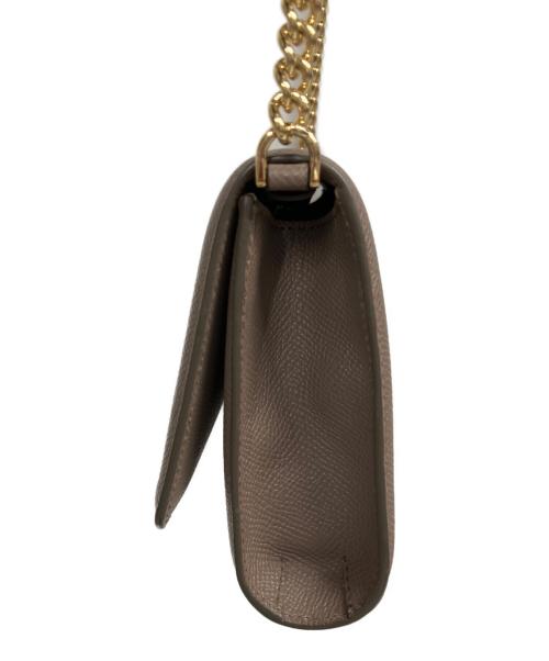 Salvatore Ferragamo（サルヴァトーレ フェラガモ）Salvatore Ferragamo (サルヴァトーレ フェラガモ) ヴァラリボン 2WAYミニバッグ(クラッチバッグ/チェーンショルダーバッグ) ブラウンの古着・服飾アイテム