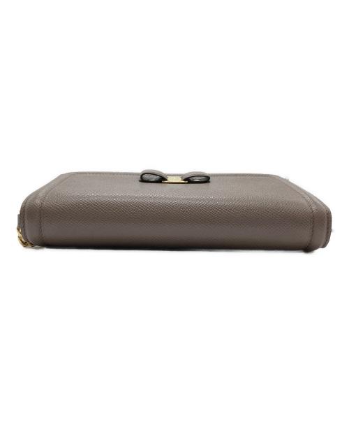 Salvatore Ferragamo（サルヴァトーレ フェラガモ）Salvatore Ferragamo (サルヴァトーレ フェラガモ) ヴァラリボン 2WAYミニバッグ(クラッチバッグ/チェーンショルダーバッグ) ブラウンの古着・服飾アイテム