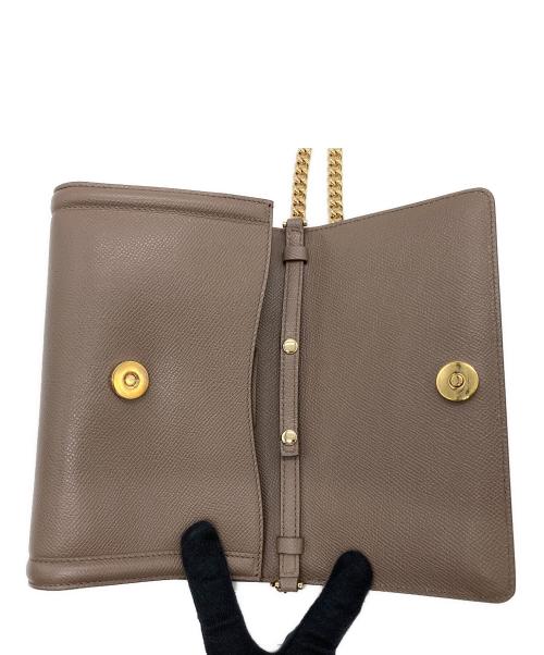 Salvatore Ferragamo（サルヴァトーレ フェラガモ）Salvatore Ferragamo (サルヴァトーレ フェラガモ) ヴァラリボン 2WAYミニバッグ(クラッチバッグ/チェーンショルダーバッグ) ブラウンの古着・服飾アイテム