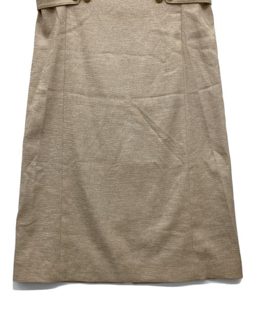 NOLLEY'S（ノーリーズ）NOLLEY'S (ノーリーズ) ジャンパージレワンピ ベージュ サイズ:38 未使用品の古着・服飾アイテム