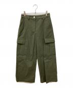 theoryセオリー）の古着「Moleskin Twill RLX A Cargo FL カーゴパンツ」｜オリーブ