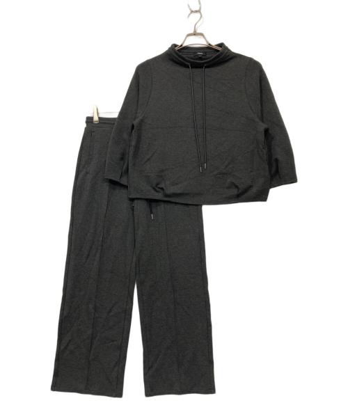 theory（セオリー）theory (セオリー) DOUBLE KNITウォッシャブル セットアップ チャコールグレー サイズ:Sの古着・服飾アイテム