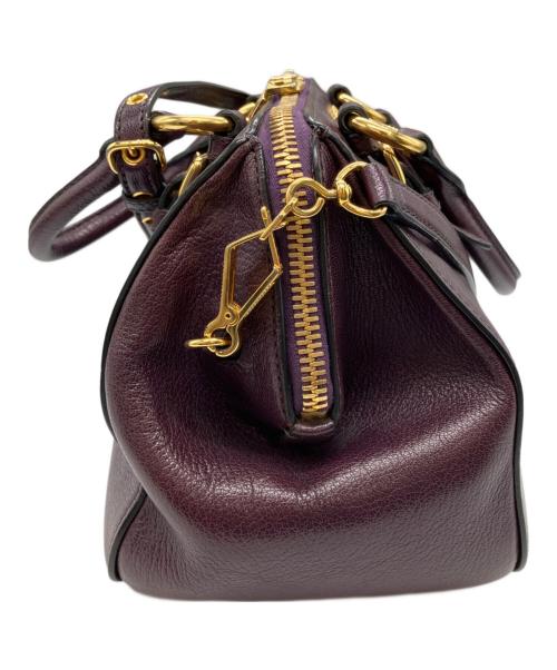 MIU MIU（ミュウミュウ）MIU MIU (ミュウミュウ) マドラス2WAYバッグ パープル サイズ:下記参照の古着・服飾アイテム