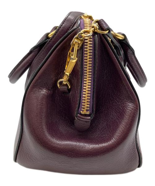 MIU MIU（ミュウミュウ）MIU MIU (ミュウミュウ) マドラス2WAYバッグ パープル サイズ:下記参照の古着・服飾アイテム