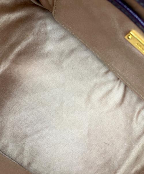 MIU MIU（ミュウミュウ）MIU MIU (ミュウミュウ) マドラス2WAYバッグ パープル サイズ:下記参照の古着・服飾アイテム