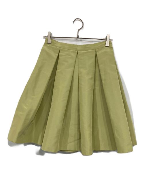 PRADA（プラダ）PRADA (プラダ) プリーツスカート ライトグリーン サイズ:40の古着・服飾アイテム