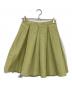 PRADA（プラダ）の古着「プリーツスカート」｜ライトグリーン