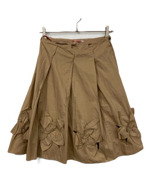 PRADA SPORTS（プラダスポーツ）PRADA SPORTS (プラダスポーツ) フラワースカート ベージュ サイズ:36の古着・服飾アイテム