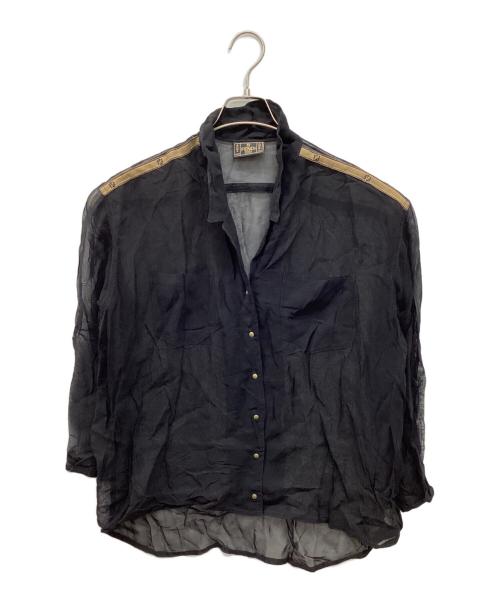 FENDI（フェンディ）FENDI (フェンディ) シアーシャツ ブラック サイズ:42の古着・服飾アイテム