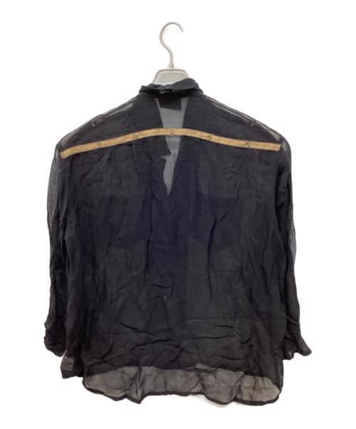 FENDI（フェンディ）FENDI (フェンディ) シアーシャツ ブラック サイズ:42の古着・服飾アイテム
