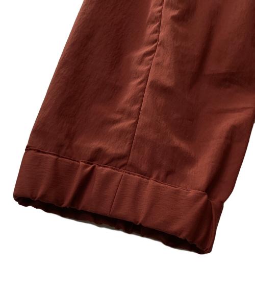 Paul Stuart（ポールスチュアート）Paul Stuart (ポールスチュアート) ナイロンミックスコットンストレッチフーディーブルゾン レッド サイズ:48の古着・服飾アイテム