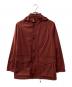Paul Stuart（ポールスチュアート）の古着「ナイロンミックスコットンストレッチフーディーブルゾン」｜レッド