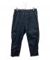 MARGARET HOWELL（マーガレットハウエル）の古着「SUPERFINE COTTON TWILL イージー パンツ トラウザー」｜ネイビー